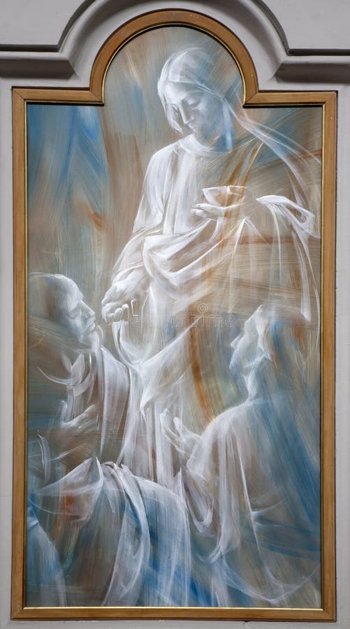 Rome - Jesus and eucharist - modern paint. royalty free stock images Rome - Jesus and eucharist - modern paint. royalty free stock images