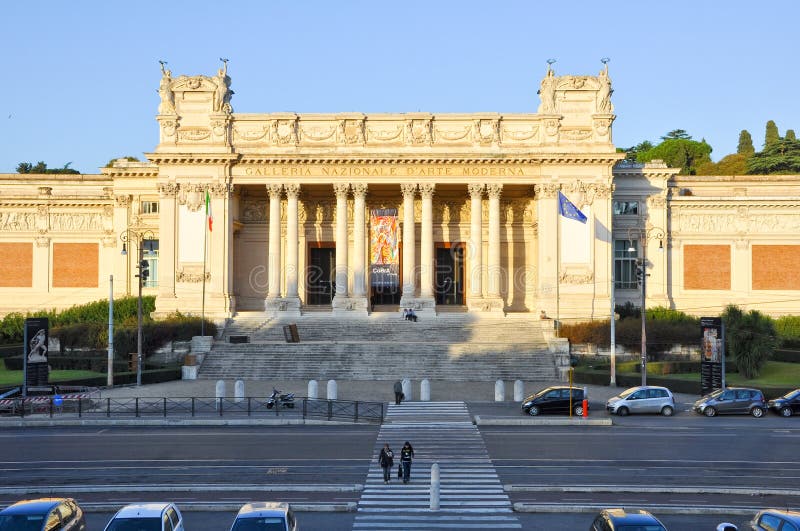 ROME-OCTOBER 6: The Galleria Nazionale d Arte Moderna or National Gallery of Modern Art on October 6, 2011 in Rome, Italy.