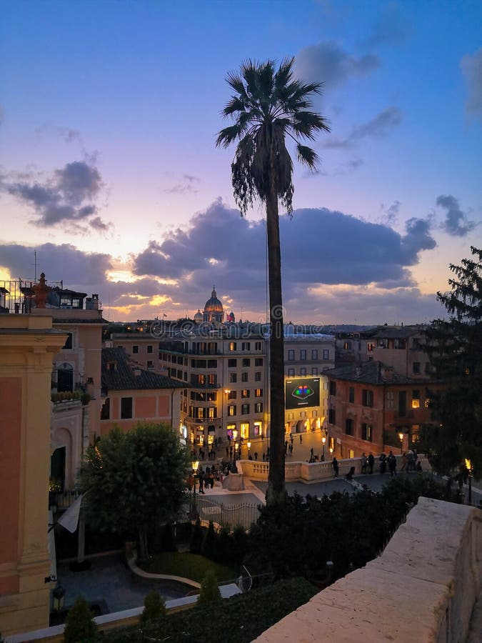 Rome Roma Sky Amazing Colors Editorial Stock Photo - Image of amazing ...