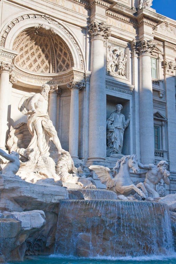 Rome, Trevi Fountain stock photo. Image of church, emperor 91418384