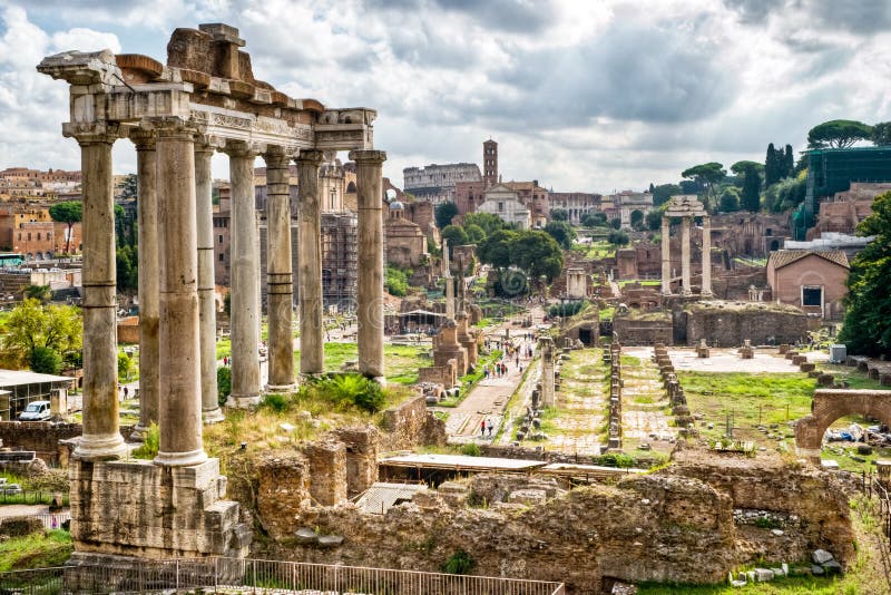 Romersk forntid: Sikt av det romerska fora