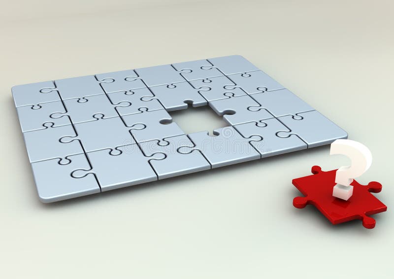 Rompecabezas 3D stock de ilustración. Ilustración de idea 26548151