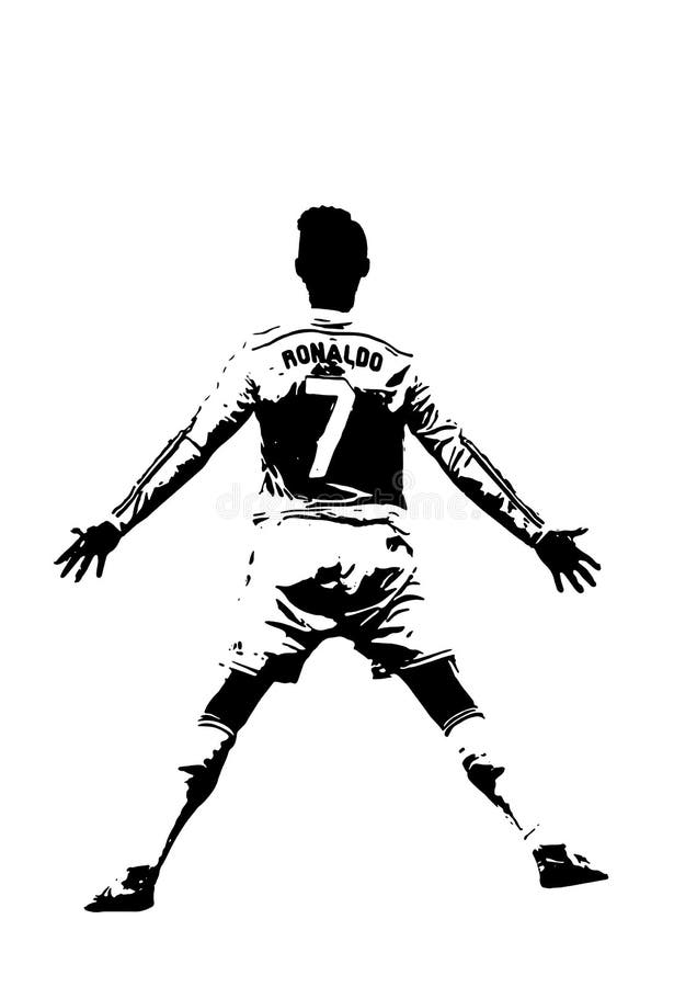 Ronaldo Fussballstar Juventus Celebration Vektor Vektor Abbildung Illustration Von Feiern Vektor 166284802