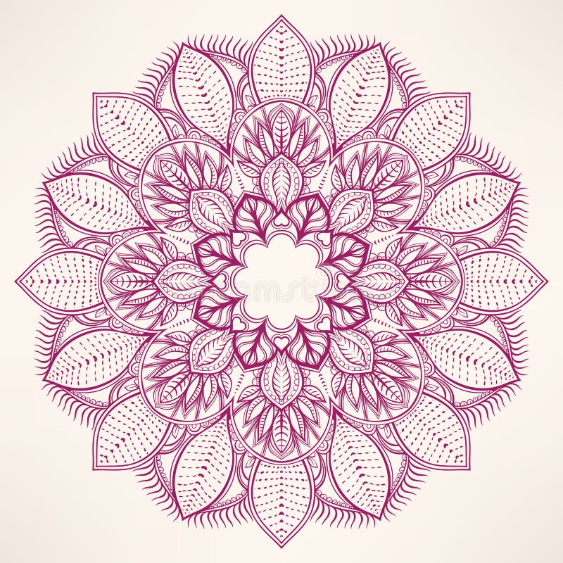 Rond natuurlijk purper patroon vector illustratie Rond natuurlijk purper patroon vector illustratie