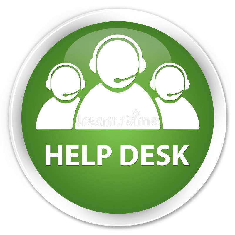 Help desk (customer care team icon) isolated on premium soft green round button abstract illustration. Help desk (customer care team icon) isolated on premium soft green round button abstract illustration