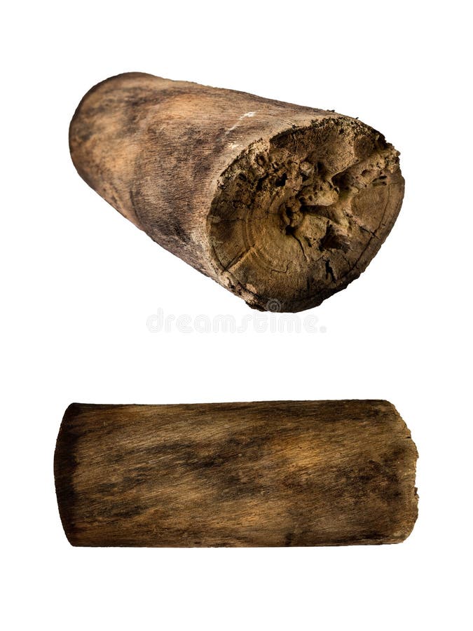 Rondin en bois d'isolement image libre de droits Rondin en bois d'isolement image libre de droits