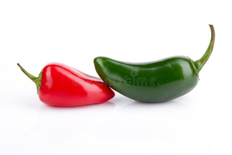 Rood en Peper Jalapeno stock afbeelding Rood en Peper Jalapeno stock afbeelding