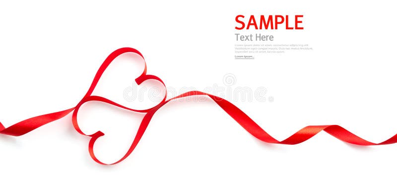 Rood geïsoleerd hartlint stock foto Rood geïsoleerd hartlint stock foto
