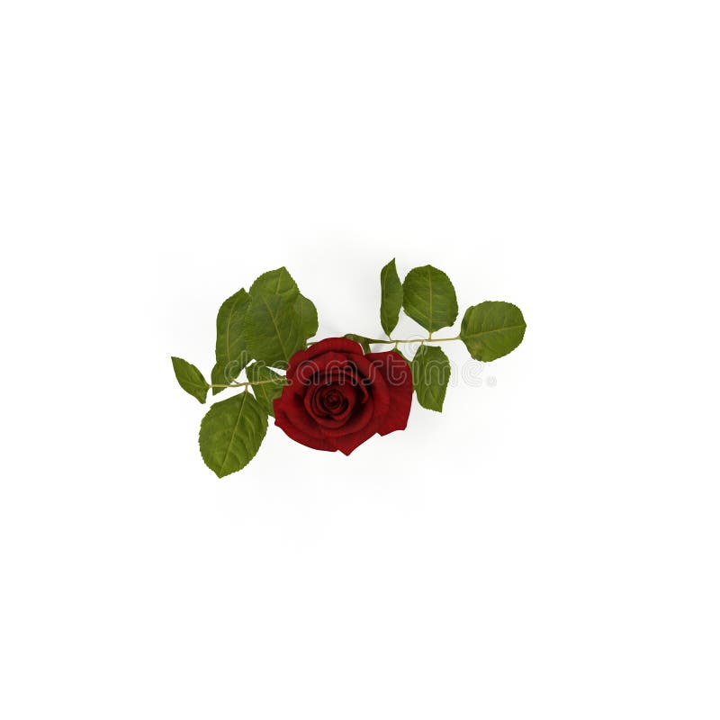 Rood nam geïsoleerde op wit toe Hoogste mening 3D Illustratie vector illustratie Rood nam geïsoleerde op wit toe Hoogste mening 3D Illustratie vector illustratie