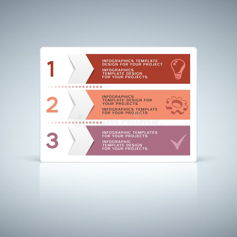 Rood purper informatie-grafisch lusjeontwerp met aantallen stock illustratie Rood purper informatie-grafisch lusjeontwerp met aantallen stock illustratie