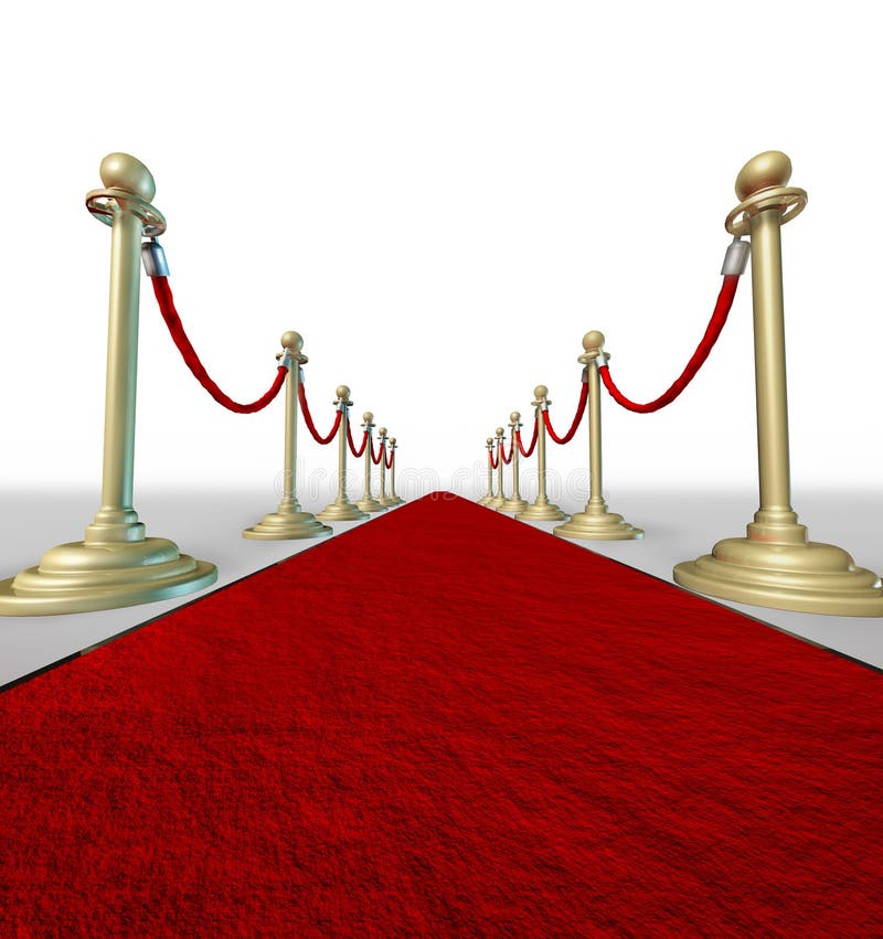 Rood tapijt stock illustratie Rood tapijt stock illustratie