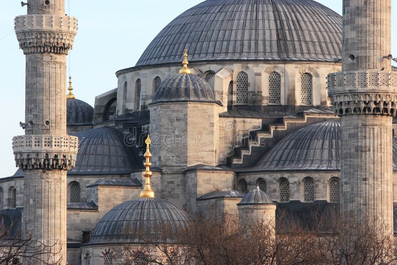 The Sultan Ahmed Mosque (Turkish: Sultanahmet Camii) is a historical mosque in Istanbul, the largest city in Turkey and the capital of the Ottoman Empire (from 1453 to 1923). The mosque is one of several mosques known as the Blue Mosque for the blue tiles adorning the walls of its interior. It was built between 1609 and 1616, during the rule of Ahmed I. Like many other mosques, it also comprises a tomb of the founder, a madrasah and a hospice. The Sultan Ahmed Mosque has become one of the greatest tourist attractions of Istanbul. The historic areas of Istanbul were added to the UNESCO World Heritage List in 1985. The Sultan Ahmed Mosque (Turkish: Sultanahmet Camii) is a historical mosque in Istanbul, the largest city in Turkey and the capital of the Ottoman Empire (from 1453 to 1923). The mosque is one of several mosques known as the Blue Mosque for the blue tiles adorning the walls of its interior. It was built between 1609 and 1616, during the rule of Ahmed I. Like many other mosques, it also comprises a tomb of the founder, a madrasah and a hospice. The Sultan Ahmed Mosque has become one of the greatest tourist attractions of Istanbul. The historic areas of Istanbul were added to the UNESCO World Heritage List in 1985.