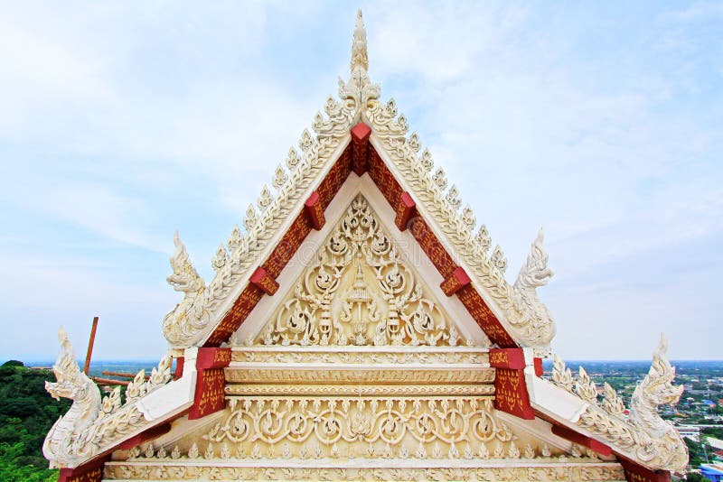 Roof Decoration In Phra Nakhon Khiri Historical Park, Phetchaburi, Thailand. Phra Nakhon Khiri Historical Park is a historical park in Phetchaburi, Thailand on a royalty free stock images Roof Decoration In Phra Nakhon Khiri Historical Park, Phetchaburi, Thailand. Phra Nakhon Khiri Historical Park is a historical park in Phetchaburi, Thailand on a royalty free stock images