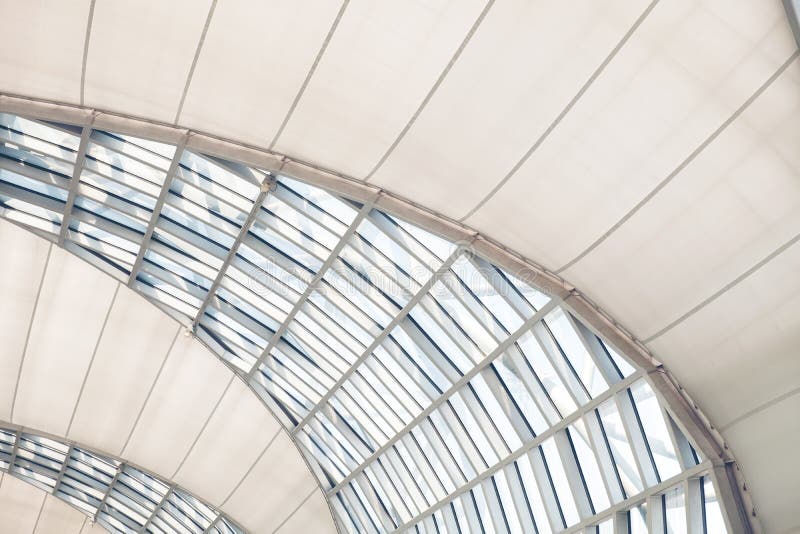 Roof Glass Of Moden Buildings Frames Of Structural Glazing