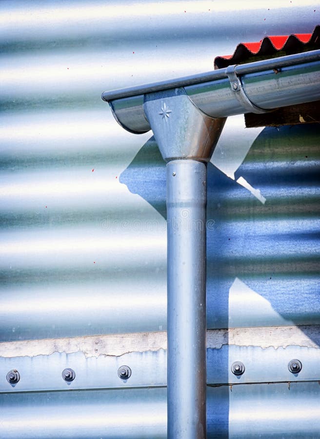 Roof gutter royalty free stock photography