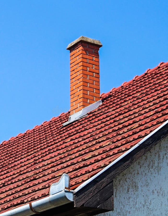 Roof of a house royalty free stock photo