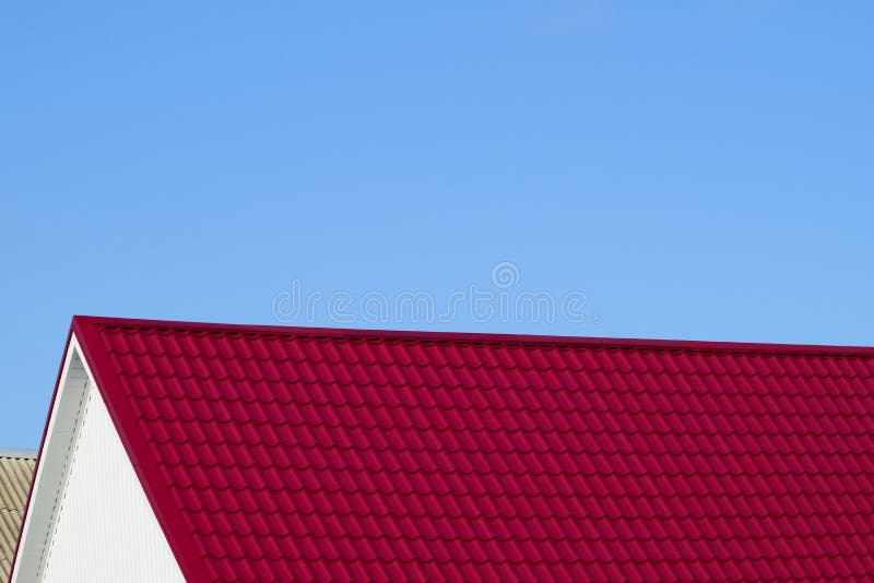 Roof metal sheets stock photo. Image of rooftop, slate - 168163340