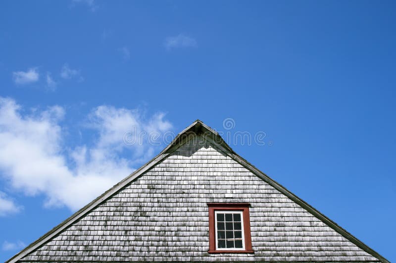 Roof of an old rustic house