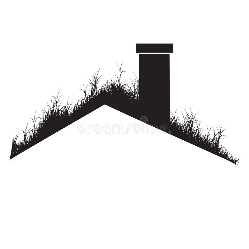 Green Roof stock vector. Illustration of success, roof - 280356500