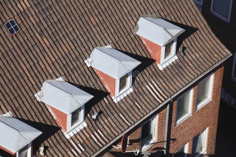 Roof, roof windows stock image. Image of architecture 95009949