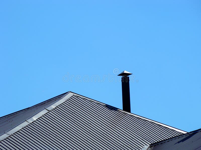 Roof And Stove Pipe. Picture Image 6011836