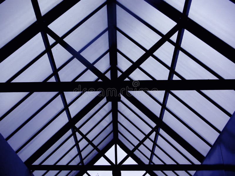 Roof structure - glass and steel