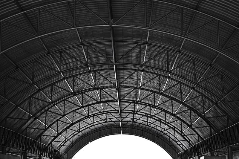 Arched roof steel structure the design for Food court open space. Arched roof steel structure the design for Food court open space.