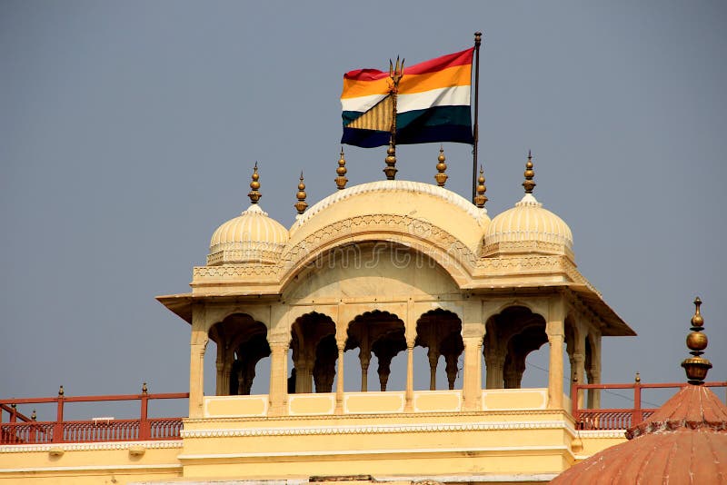 Roof Top Gallery i City Palace, Jaipur royaltyfria foton Roof Top Gallery i City Palace, Jaipur royaltyfria foton