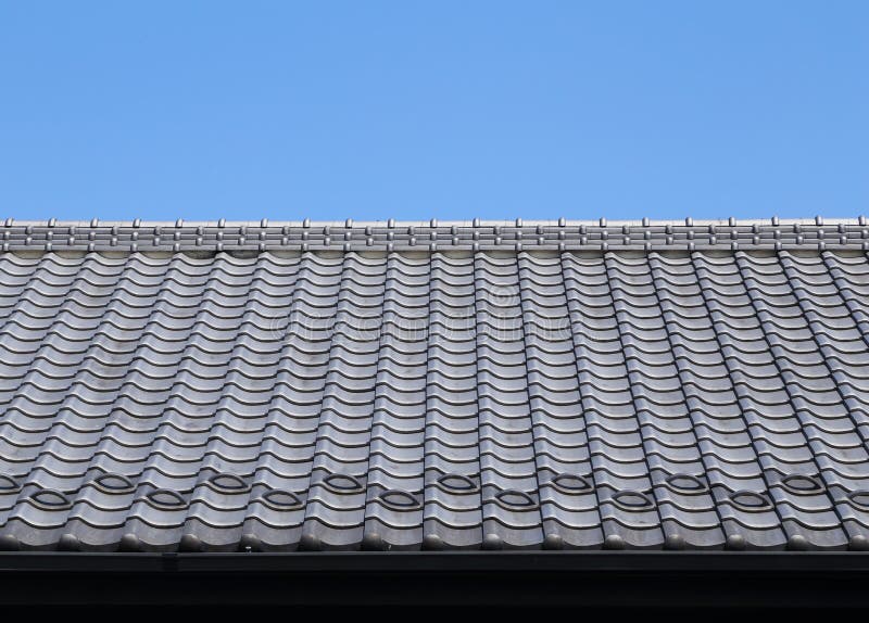 Roof of traditionally japanese stock photography Roof of traditionally japanese stock photography