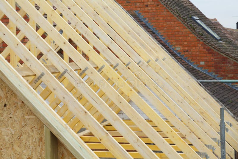 Roof trusses stock photo. Image of detail, roofing, blue - 971460