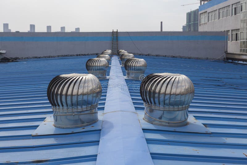 Roof ventilator stock image. Image of roof, blue, close 60330723
