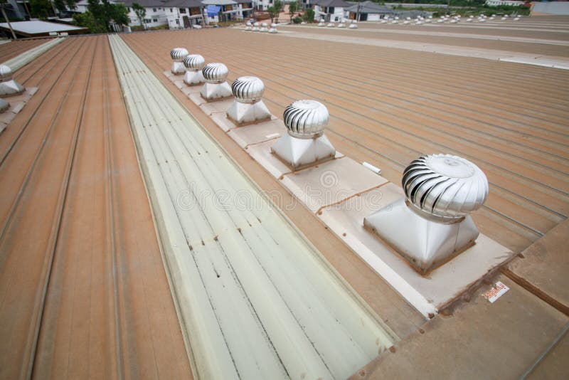Roof Metal on Top Industrial Stock Photo Image of abstract, view