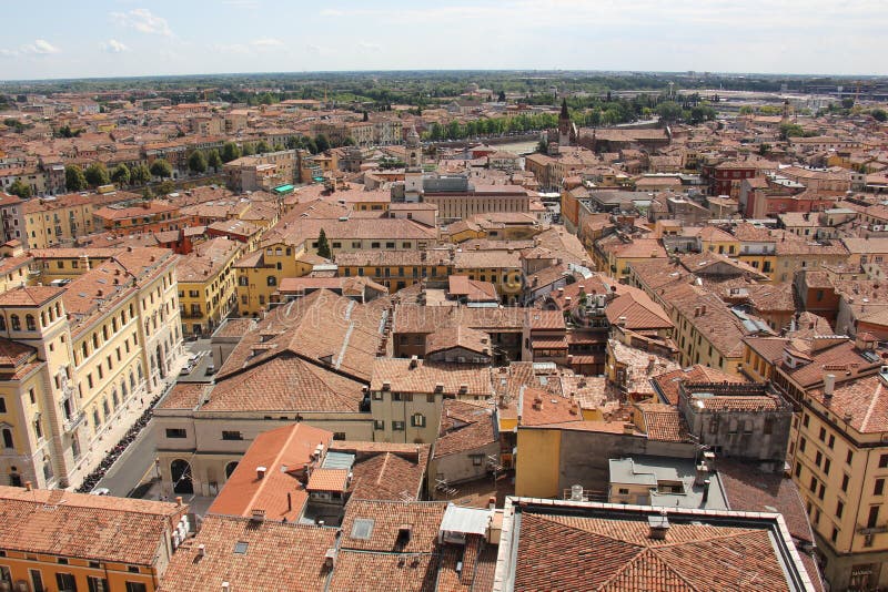 Roof Verona editorial photo. Image of city, tile, nature - 59621846