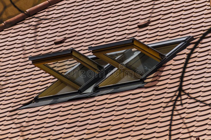 Roof and windows stock photo. Image of clean, regular 35579760