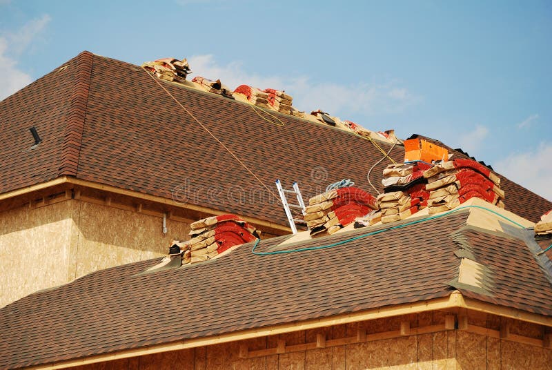 Roofing Job stock photo. Image of construction, home, ladder 6507928