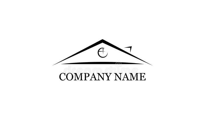 Roofing logo template. Roof and home logo. Real Estate icon. Vector illustration