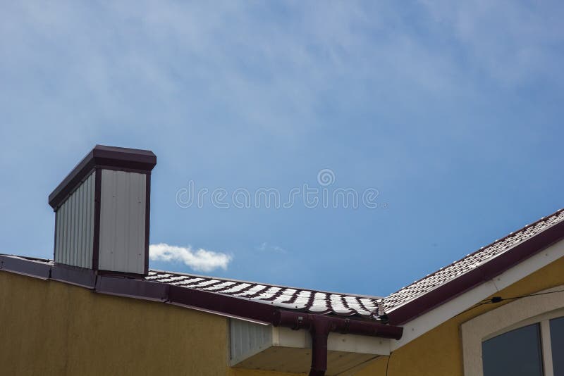 Roofing Materials for the Roof of the House Stock Photo Image of