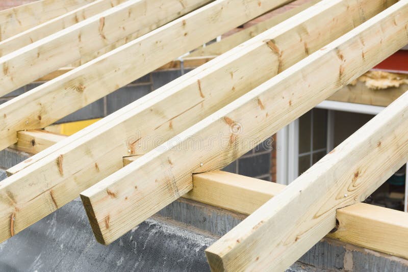 Roofing Trusses or Joists stock photo. Image of framework 151785424