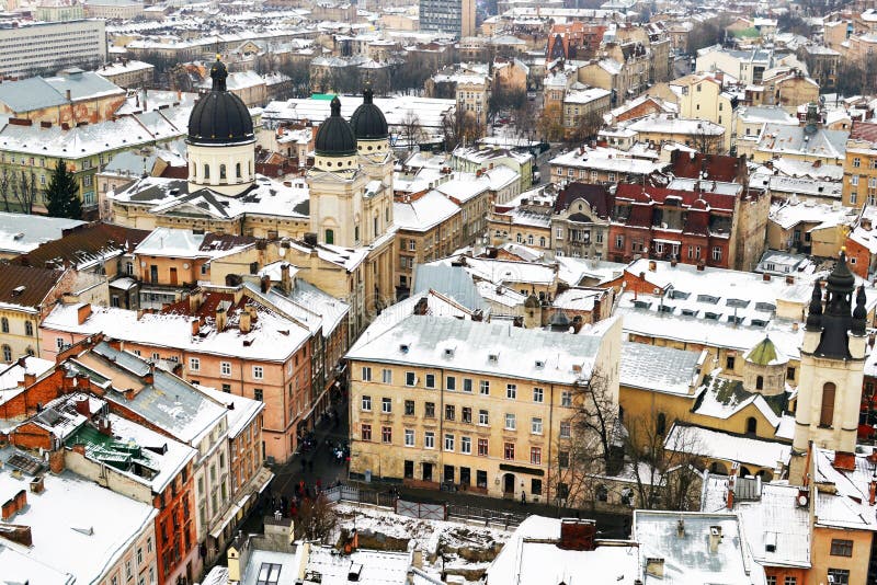 Roofs of Lvov from the Tower, Ukraine Stock Photo Image of beautiful