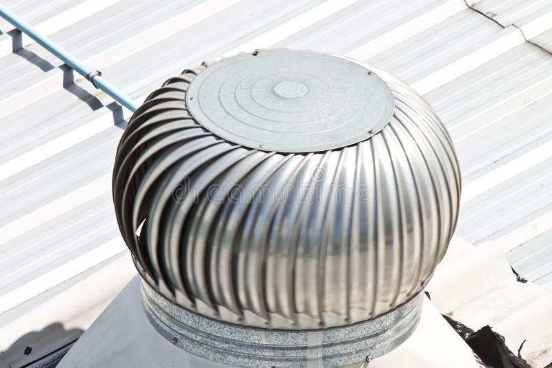 Rooftop exhaust fan stock image. Image of spin, home 30865573