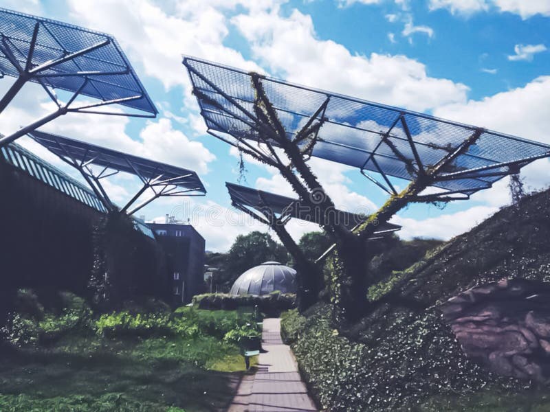Rooftop Garden of Warsaw University Library Editorial Image Image of