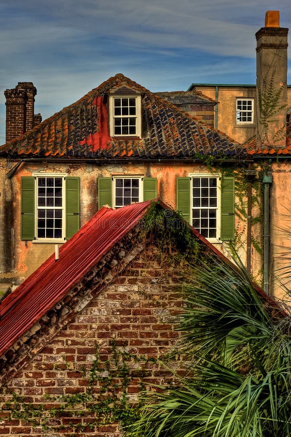 Rooftop View of Historic Buildings, Charleston South Carolina