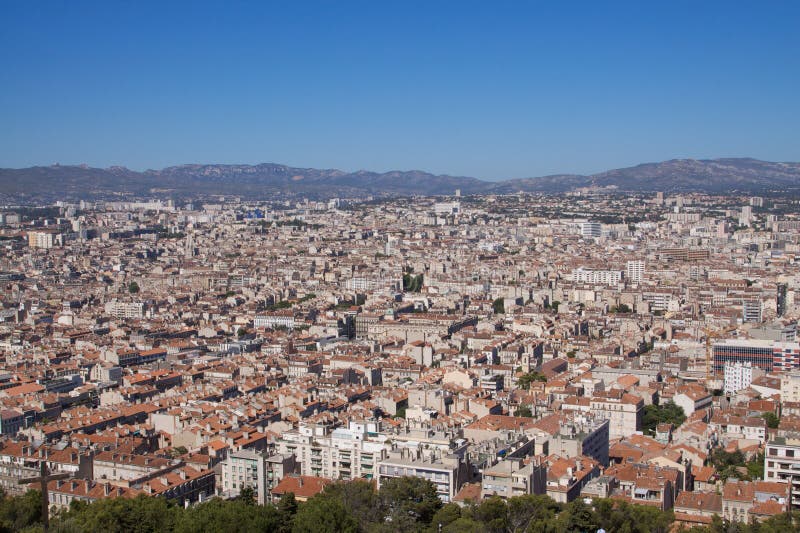 Rooftop view of Marseille