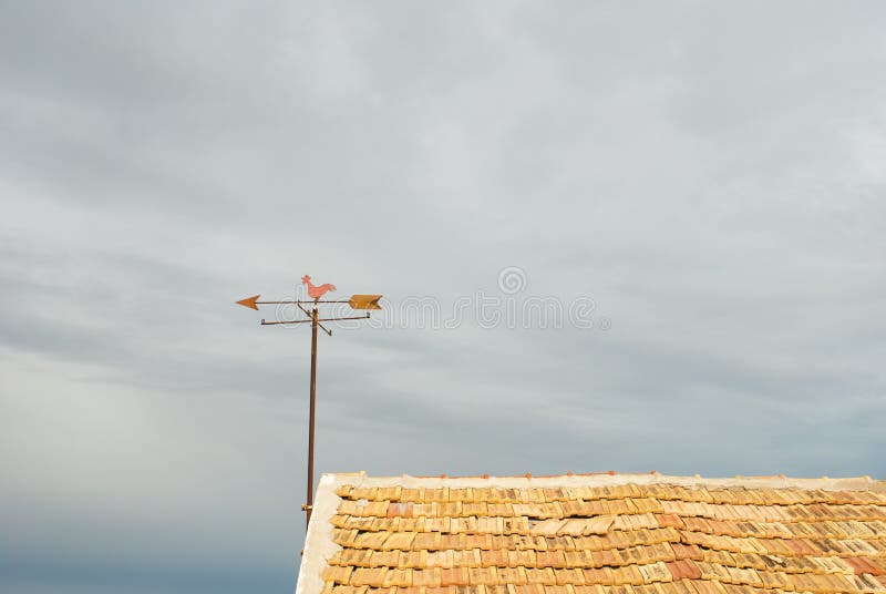 Rooftop weather vane