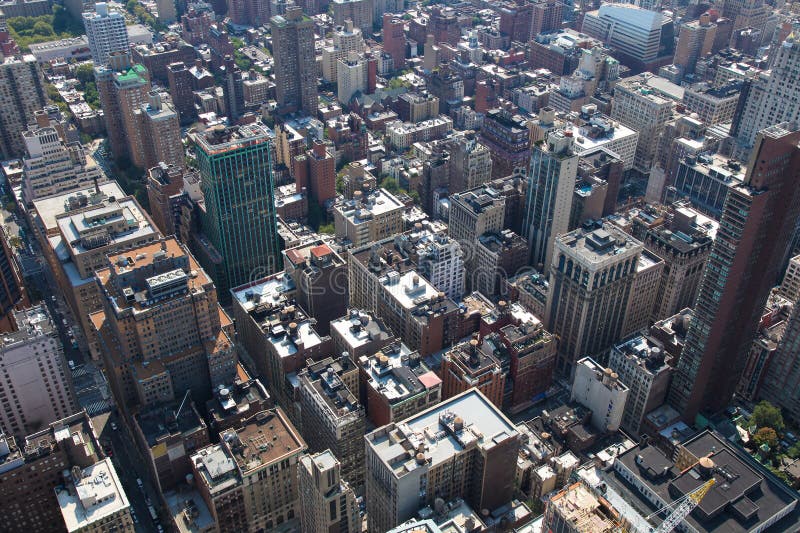 Rooftops of Manhattan stock image. Image of house, america 28586167