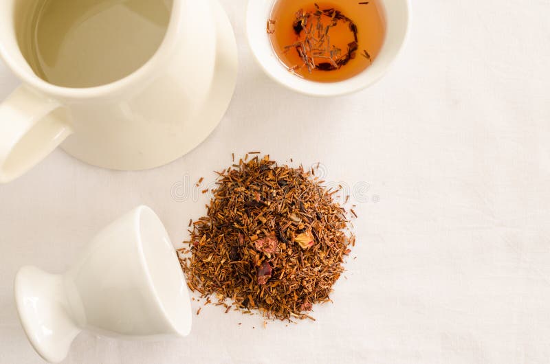 Rooibos teared tea stock image. Image of aromatic, leaf 54614349