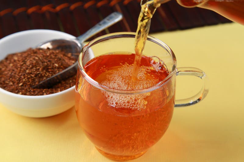 Rooibos tea stock image. Image of beverage, food, leaf 96033607