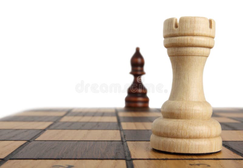 Close-up Of A Rook Chess Piece Stock Photo, Picture and Royalty Free Image.  Image 10236223.