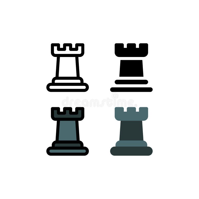 Castle chess piece logo