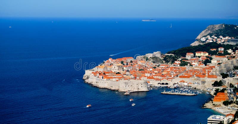 Dubrovnik Old Town Castle UNESCO Aerial View